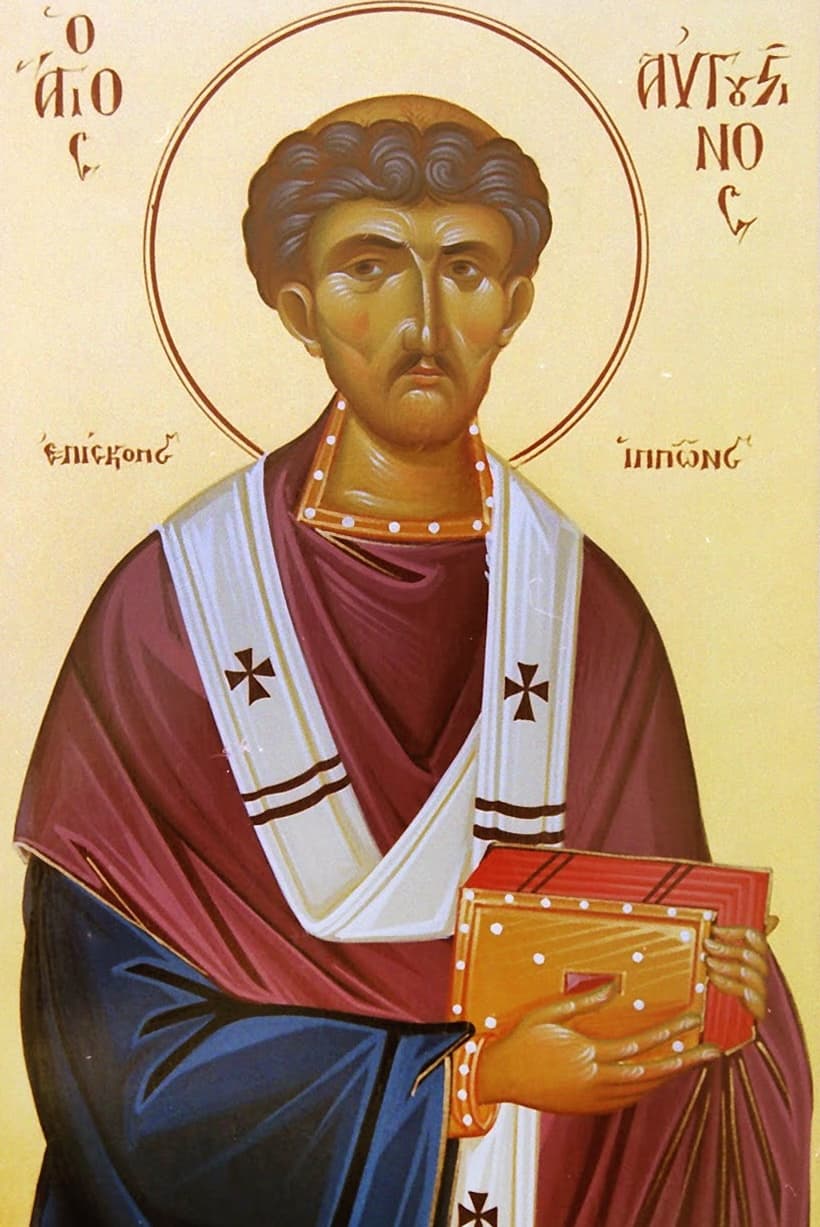 Icon of Saint Blessed Augustine, Bishop of Hippo