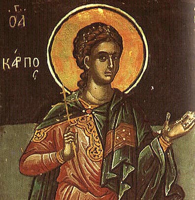 Icon of Saint Apostle Carpus of the Seventy
