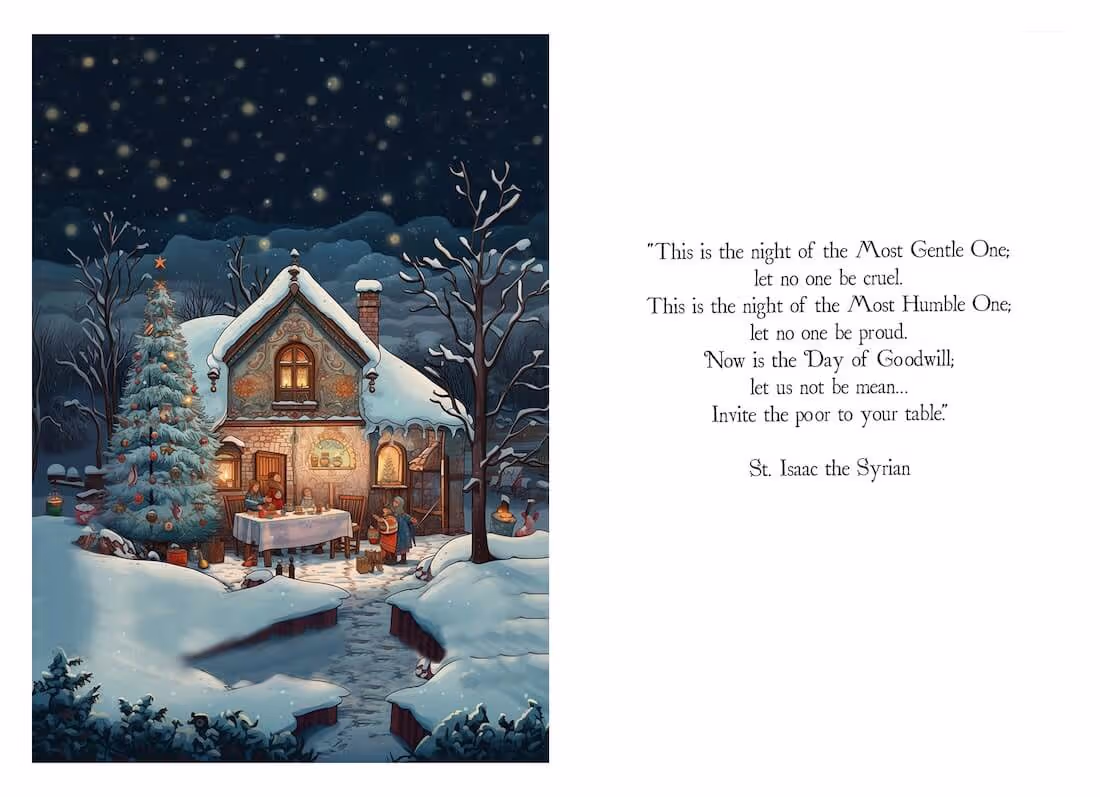 Cottage Orthodox Christmas Cards