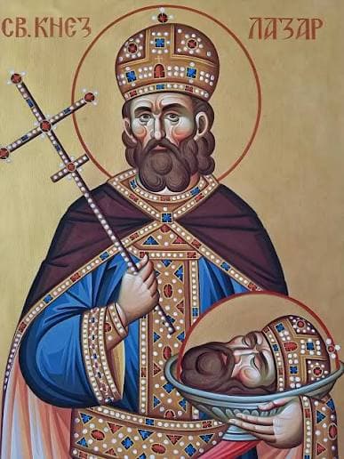 Icon of Saint Great-Martyr Lazarus of Serbia