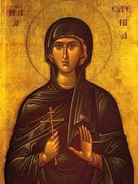 Icon of Saint Eugenia the Martyr of Rome