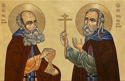 Icon of Saint Hieromartyr Jonah of Pechenga and the Martyrs of Pechenga Monastery