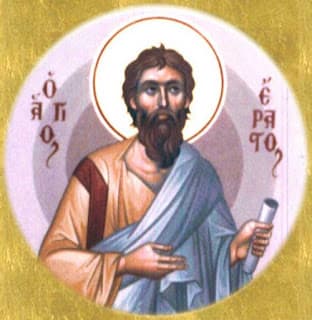 Icon of Saint Apostle Erastus of the Seventy